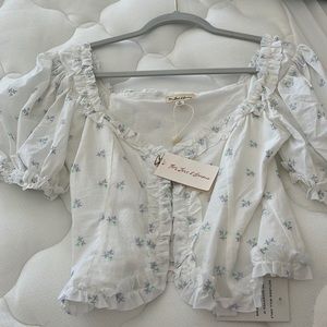 For love and lemons medium crop sexy shirt BoHo